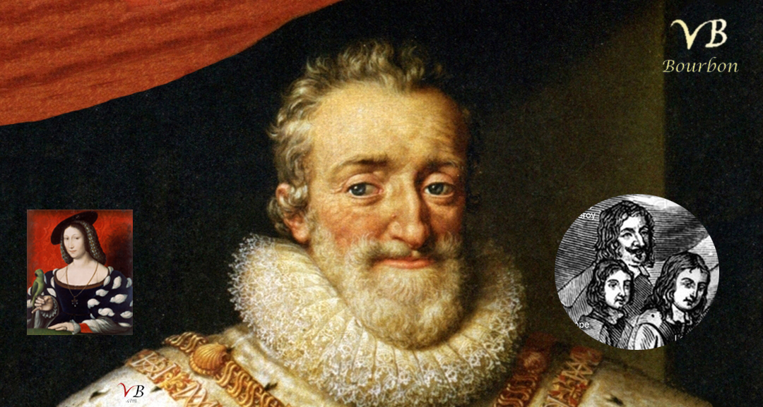 Louis XIV et Philippe d'Orleans, 2x arrière petits fils de Marguerite de Navarre Louis XIV, Philippe d'Orleans enfants
